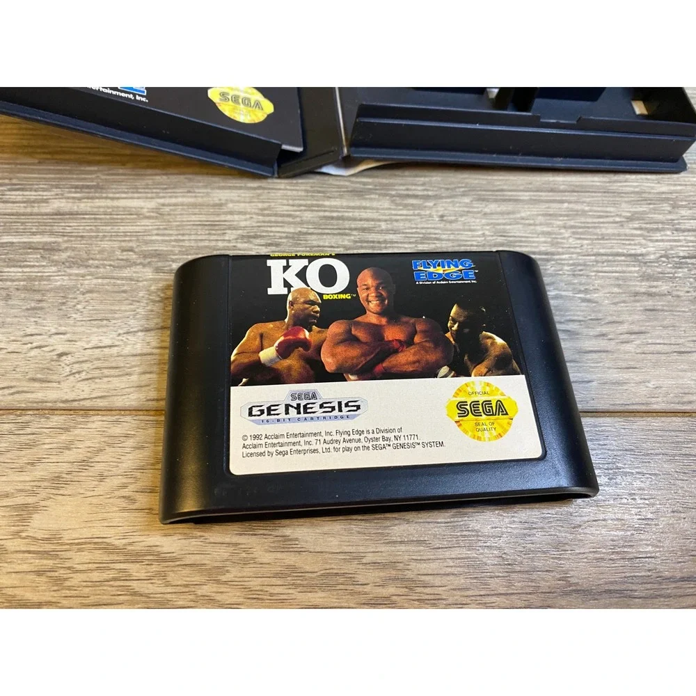 George Foreman's KO Boxing Sega Genesis‎ CIB Complete with Manual Flying Edge